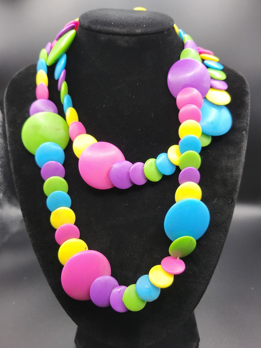 90s Colorful Beaded Necklace